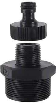 MULONGOR 1pc 1 Pouce à 2 Pouces connecteur de réduction de Filetage mâle avec raccord de Mamelon 16mm Jardin Ferme Irrigation Jardin connecteur d'eau(B)