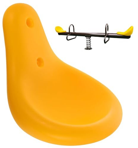 Grtheenumb Playground Equipment with Screws, Comfortable Plastic Seesaw Seat Replacement for Kids Outdoor Parks for Kids Outdoor Parks Community Areas, Yellow