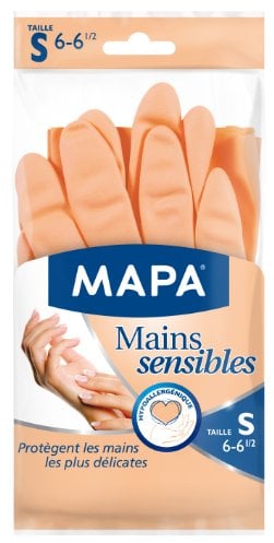 Mapa - Gants de Ménage Mains Sensibles - Taille 6/S