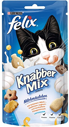 Felix KnabberMix Katzensnack Milchmäulchen, 8er Pack (8 x 60 g)