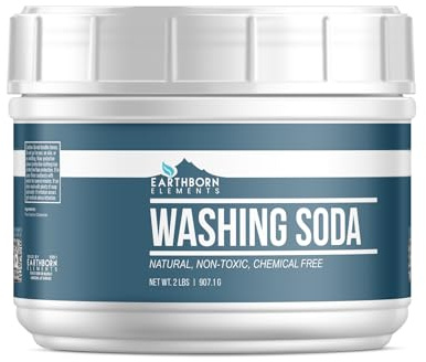 Earthborn Elements Washing Soda (2 lb), Soda Ash, Sodium Carbonate, Non-Toxic Laundry Booster