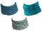 Hilltop 3x Motorrad Multifunktionstuch, Kopftuch, Halstuch, Bandana 3-er Set in ausgewählten Designs, Schlauchtuch für Damen und Herren, 3er Set:Blue Wind Wheels