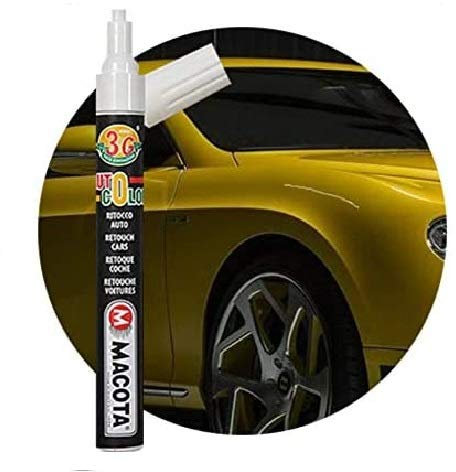 MACOTA AUTOCOLOR PEN PENNARELLO RITOCCO VERNICE RIEMPITIVO AUTO MOTO FURGONE CAMPER CAMION RIPARA CARROZZERIA RIMUOVE GRAFFI PUNTINATURE PROFESSIONALE DOPPIO TRATTO FAI DA TE 10 ml (GRIGIO MET. 87064)