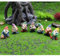 DingYue Accessoires de jardin féérique pour extérieur, décorations de jardin - Mini nains - Statue de 7 nains pour décoration de jardins féériques