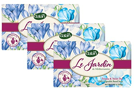 Dalan Le Jardin Seife 3x 200g (Freesia & Sweet Pea, 600g)