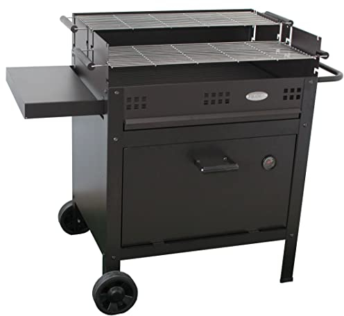 Imor - Barbacoa de jardín de carbón con horno independiente ETNA V20, Negro