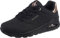 Skechers Uno - Golden Air, Sneakers Donna, Nero Shadow Black Gold, 36 EU