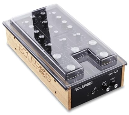 Decksaver Cover for Ecler WARM2 (Soft-Fit) - Super-Durable Polycarbonate Protective lid in Smoked Clear Colour, Made in The UK - The DJs' Choice for Unbeatable Protection