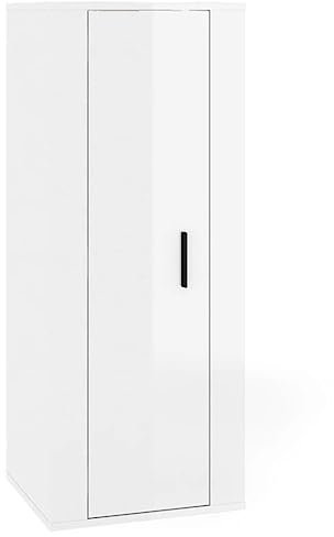 vidaXL TV Wandschrank Hängeschrank TV Schrank Möbel HiFi-Schrank Hängend Wohnzimmer Nachtschrank Nachttisch Schlafzimmer Hochglanz-Weiß 40x34,5x100cm