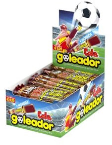 Goleador Cola, Caramelle Gommose, Gusto Cola, Doppia Lastrina, Senza Glutine, Confenzione da 200 Pezzi Monoporzione, Incartate Singolarmente, Idee Regalo per Compleanni e Feste o da Condividere