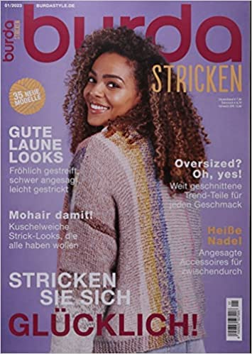burda stricken 1/2023 Stricken Sie sich glücklich!