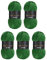Wollbiene Softy 5 x 100 Gramm chenille wolle zum häkeln Strickwolle, Babywolle, 500 Gramm Chenille Wolle Super Bulky crochet yarn (grün 88)