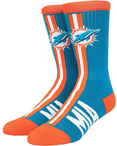 Fanatics For Bare Feet NFL Team Socks Socken (Miami Dolphins, 37-42)