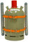 Gasflaschenhalter für Wohnwagen, Wohnmobil, LKW, Transporter Ink. Zurrschienen, Ösen und Spanngurten. Ideal zum sichern von Gasflaschen. (14913-01)