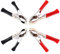 4 Pack 100A Jump Lead Clamps Heavy Duty Pure Copper Crocodile Alligator Clips Car Booster Cable Battery Clamps for Auto (2 Red + 2 Black)