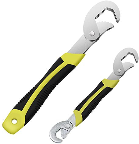 Hachera 2 Piezas Llaves Inglesas Universal, Llaves Ajustable Inglesas, Llaves Fijas 6-32, Tornillos para Reparar o Reemplazar Dispositivos, para Plomería, Máquina, Jardín, Cocina, Baño, Automóvil
