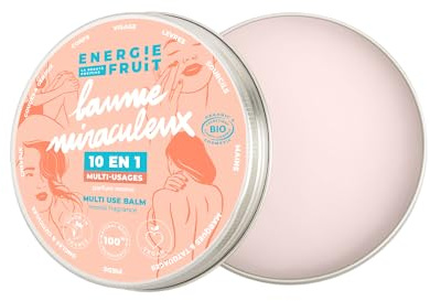 ENERGIE FRUIT | 10 in 1 Wunderbalsam | Mehrzweck für Körper & Gesicht | Monoï-Duft | Bio-zertifiziert von ECOCERT | 100 ml