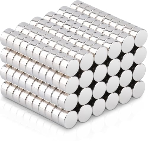 FPMYB 240 Stück Magnete Stark 6x3mm, Neodym Magnete Extra Stark Magnete Klein Rund Mini Magnete für Magnettafel, Kühlschrank, Whiteboard, Fotos, Pinnwand, Büro