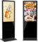 YCKJNB 49 Pollici Digital Signage Monitor Pubblicitario Per Negozi, Monitor Display LCD Da Pavimento, Display Per Segnaletica Digitale Interattiva, Totem Pubblicitario Automatico, Nero