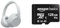 Sony WH-CH720N Noise Cancelling Wireless Bluetooth Headphones - White & Amazon Basics - MicroSDXC Memory Card, 128GB, with SD Adapter, A2, U3, 100MB/s Max Read Speed, Black