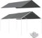 Outsunny Toile de Remplacement pour carport 3 x 6 m auvent de Voiture de Rechange bâche de Rechange pour abri de Voiture avec 48 élastiques à Boules Blanc (Housse Uniquement, Cadre Non Inclus)