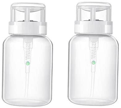 Housoutil Nagellack-pumpflaschen Zum Herunterdrücken 2 Stück 200 Ml Entfernerflaschen Verschließbares Design Zur Aufbewahrung Von Flüssigkeiten