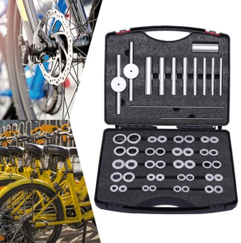 Ysislybin Fahrrad-Lagerpressen-Set, Fahrrad Innenlager Pressset,Fahrrad-Tretlagerpresse-Set mit Tragekoffer,Zyklenlager Presssatz Fahrradlager-Pressset Nabenmontagewerkzeug Installationswerkzeug