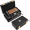 Reise-Zigarren-Humidor-Box, tragbar, doppellagig, Zigarrenetui mit Zigarrenzubehör, Luftbefeuchter-Set, Zigarrenschneider, spanischer Zedern- und Zigarrenständer, wasserdicht, knautschsicher,
