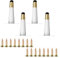 Pack of 4 Furniture Feet, Iron Gold White, Metal Legs for Furniture, Cone Furniture Legs, Straight Replacement Furniture Legs with Screws for Chairs, Tables, Cupboards, Chair, Desk (10 cm/4 inches