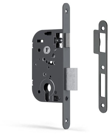 MOABI Series - Serrure de porte à encastrer Dernière génération Réversible Haute résistance jamais égalée certifié NF niveau 3 (28 Cylindre euro)