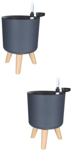SEWOART 2 Pcs Flower Planter Automatic Watering Self-watering Planter for Indoor Tall Plants Plant Pot Stand Water Level Indicator