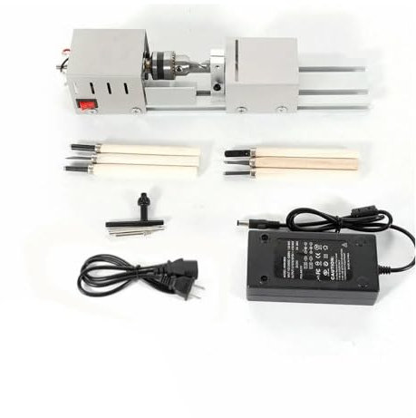Mini tornio da banco lucidatrice a sfere tornio for metallo e legno 100 W for piccoli accessori fatti a mano