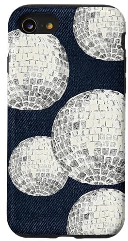 iPhone SE (2020) / 7 / 8 Mirror Ball Disco Hand Painted Trendy Aesthetic Women Case