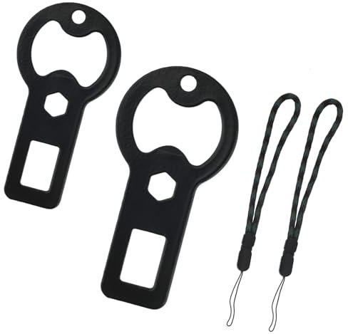 2pcs Flat Bottle Openers with 2 Lanyards, Metal Durable Beer Opener Portable Beer Bottle Opener Keychain Bartender Bottle Cap Opener for Home Kitchen Restaurant Bar