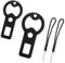 2pcs Flat Bottle Openers with 2 Lanyards, Metal Durable Beer Opener Portable Beer Bottle Opener Keychain Bartender Bottle Cap Opener for Home Kitchen Restaurant Bar