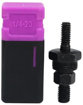 Rivet Nut Gun Mandrel and Nose Piece, 1/4-20 Imperial Threaded Mandrel Riveter Tip Rivet Gun Replacement Part