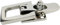 Serrure de porte en alliage de zinc, serrure à loquet en acier inoxydable, loquet coulissant, serrure à boulon de porte, serrure de porte coulissante à boulon, 70 mm 28 mm 1 pièce en acier inoxydable
