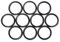 O-ring 1 mm spessore cavo NBR 70 1-20 mm diametro interno anelli di tenuta (5, 8 x 1)