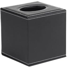 Tischspender für Multifold Papierhandtücher Quadratische Kosmetiktücherbox aus PU-Leder, Serviettenhalter, Papierhandtuchspender, Behälter, Haushalts-/Bürowürfel for die Dekoration zu Hause und im Aut