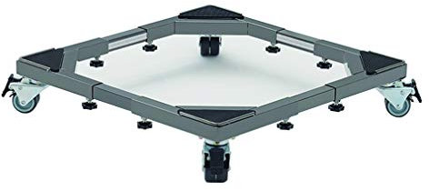 SAFAWOODES Wheels for Freezer Heavy Duty Movable Appliance Fridge Trolley Extendable Washing Machine Base Length/Width 43-66cm Refrigerator Roller Tray Pedestal Stand for Dryers, Cookers, Fri