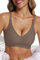 Vtelor BH Damen Ohne Bügel Push Up BH Große Brüste Starker Halt Bügelloser Seamless Nahtloser BHS Tiefer V-Ausschnitt Soft Tshirt Schlaf Bra Bequem Klassische Bustier Gepolstert Bralette Ohne Buegel