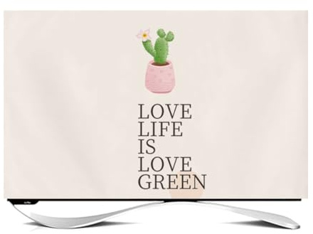 LDLCYCN B,45in, TV-Schutzabdeckung Mit Muster Staubdichter Bildschirm Kratzschutz TV-Abdeckung Display Schutzabdeckung Für LCD/LED TV Wohnzimmer Dekoration Abdeckung Waschbar
