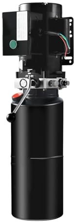Pompe hydraulique Manuelle Pompe Hydraulique AC 220 V À Simple Effet, Débit De 1,7 GPM, Pression De Décharge Maximale De 3 200 PSI pour Le Levage De Remorques À Benne Basculante