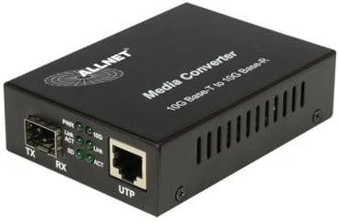 ALLNET Z Medienkonverter 10GBASE-T auf 10GBASE-SX/LX Single-/Multimode SFP Mini-GBIC Anschluss ALL-MC109-SFP