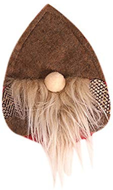 Fattigger Christmas Gnome Silver Holder Cutlery Bag Cutlery Pocket Christmas Decoration