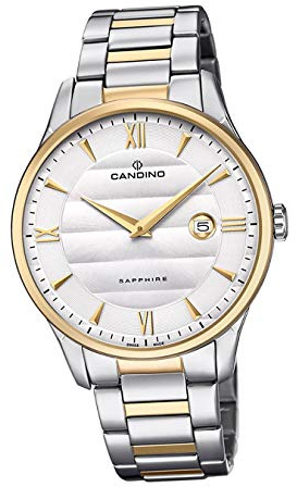 Candino Armbanduhr Herren C4639/1 Elegant Analog Edelstahl Uhr Silber D2UC4639/1 EIN Geschenk zu Weihnachten, Geburtstag, Valentinstag für den Mann