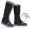 Lifetooler Gaiters for Women Men, Waterproof Durable Walking Hiking Gators Gortex Outdoor Ankle Leg Gaiters,420D Anti-Tear Nylon Material Boot Gaiters for Trekking Cycling Golf (L, black)