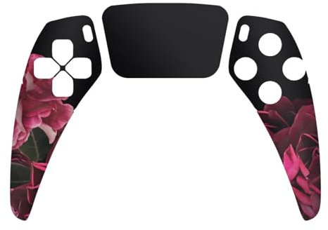 DeinDesign Skin kompatibel mit Sony Playstation 5 Controller PS5 Folie Sticker Rose Vintage pink