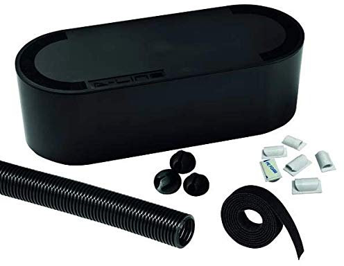 D-Line Desk Cable Tidy Kit Large CTDKLGEB + Free FINCHLEY Pen