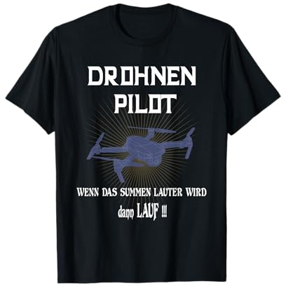 Drohne Drohnen-Pilot T-Shirt Quatrocopter RC Geschenk-Idee T-Shirt